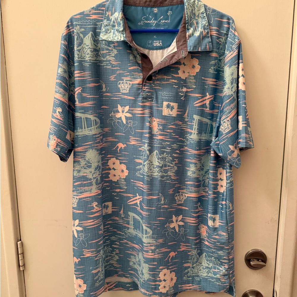 Men’s Sunday crew / Oga golf polo shirt xl extra large